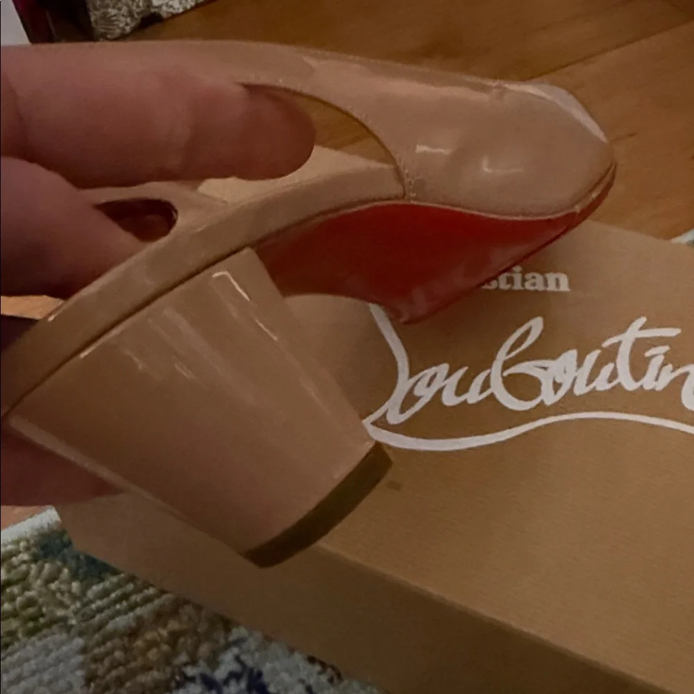 Christian Louboutin Nude Heels - Picture 7 of 15